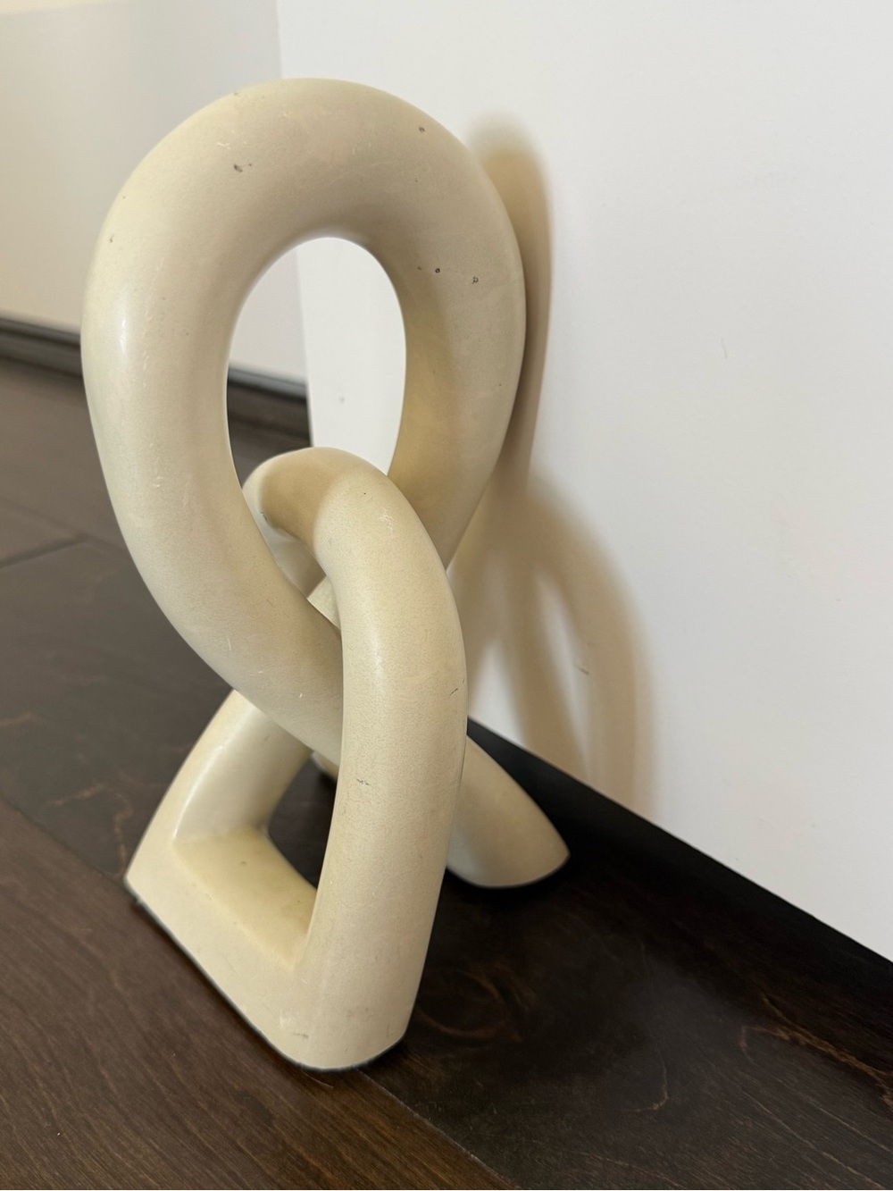 Authentic Hand-Carved Kenyan Sisii Soapstone infinity Love Knot Unity Sculpture - Picture 3 of 7